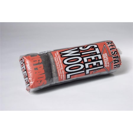 Hti "000" Extra Fine Steel Wool Sleeve 16 Pad/Sleeve 73016